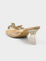 Milano Butterfly Transparent Heels