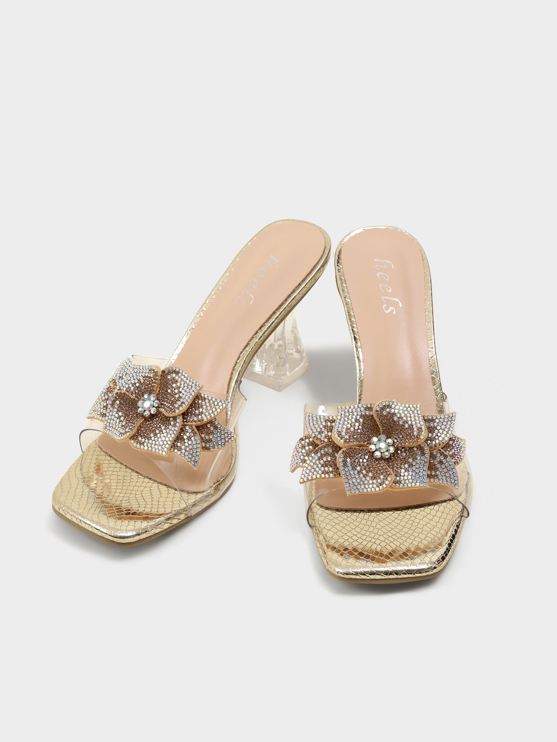 Rosetta Flora Transparent Heels
