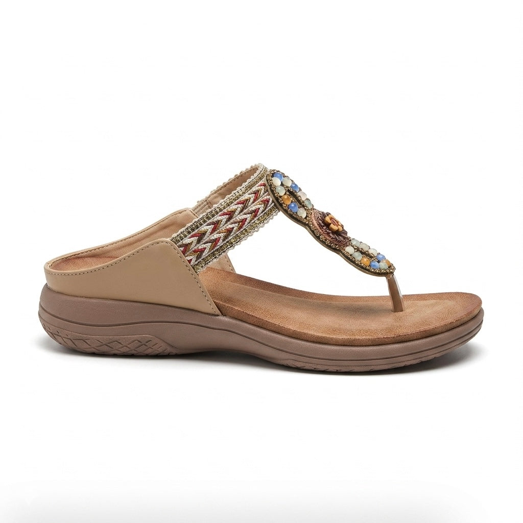 Thalassa Embroidered Cushioned Slippers