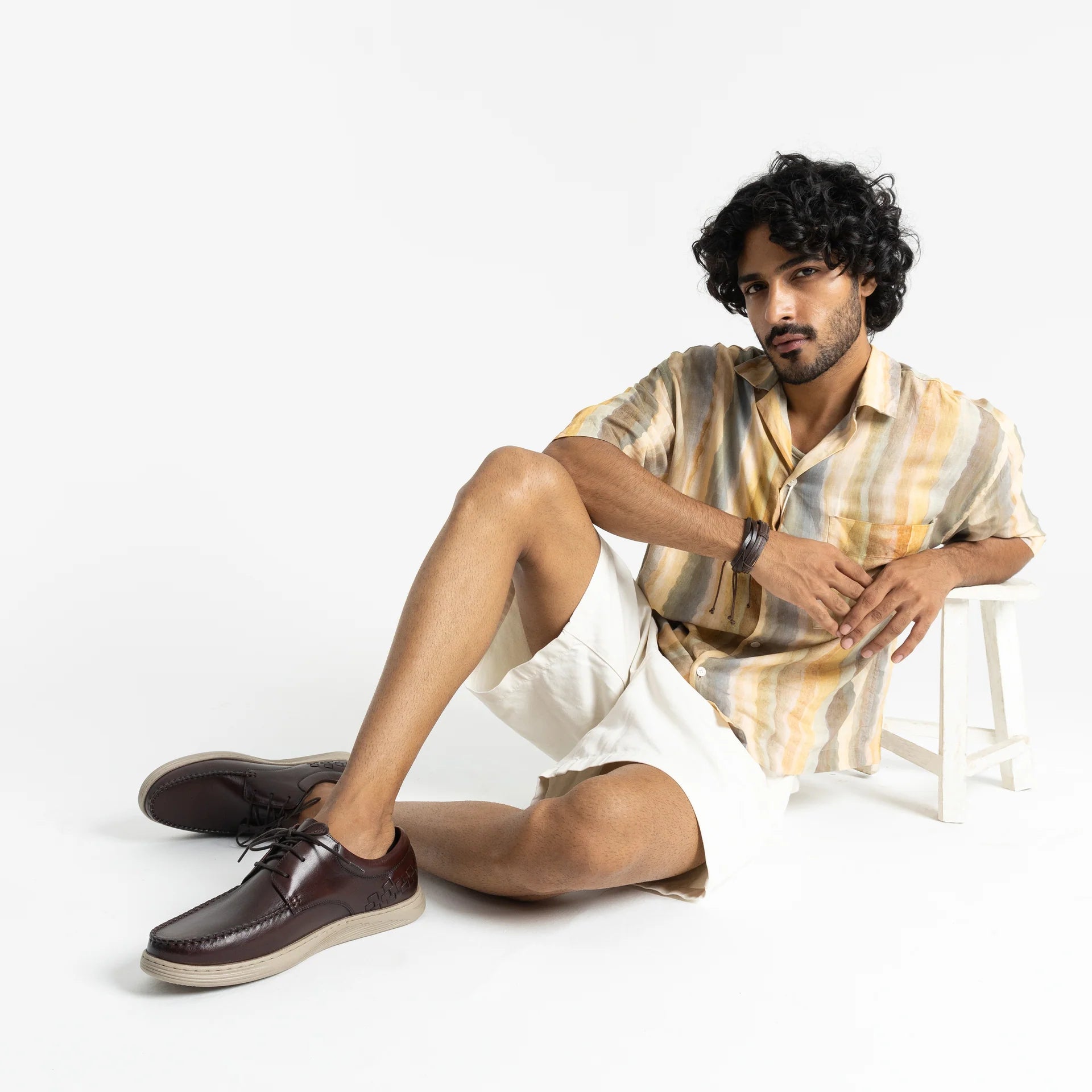 Marina Leather Lace Up Casual Derby