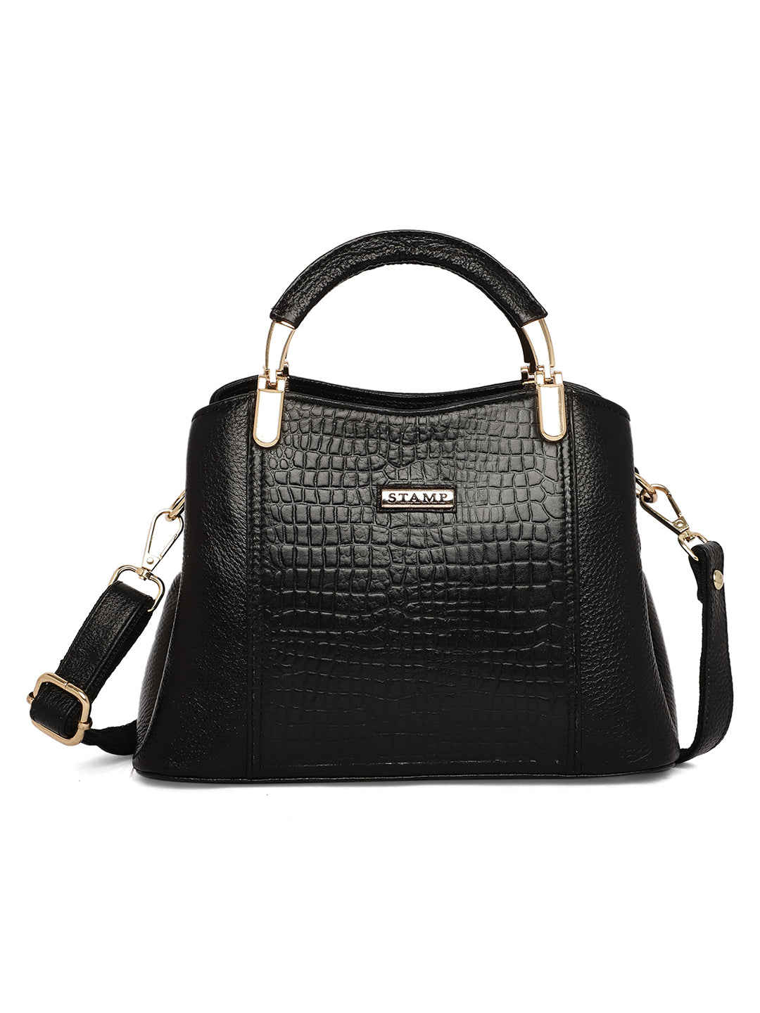 Black Leather Mini Handbags for women LHB1025