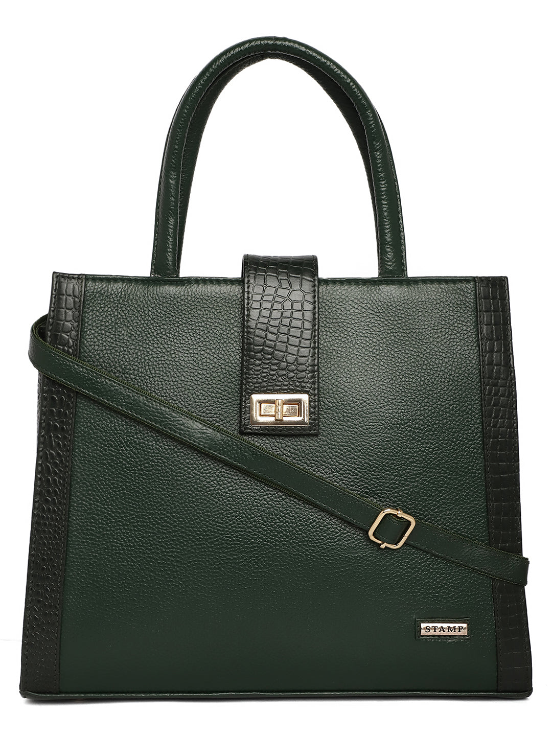 Green Leather Bags for women LHB1050