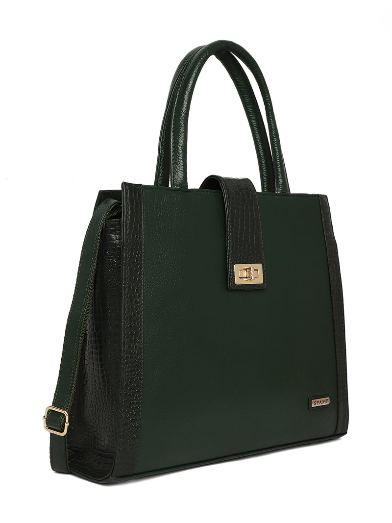 Green Leather Bags for women LHB1050