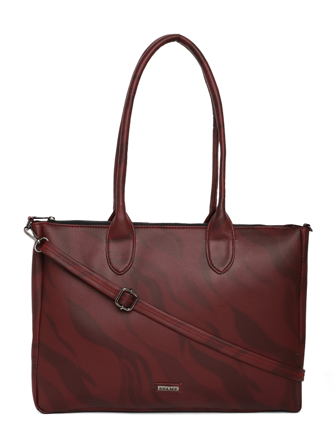Red PU Vegan Leather Handbags for women LHB2012