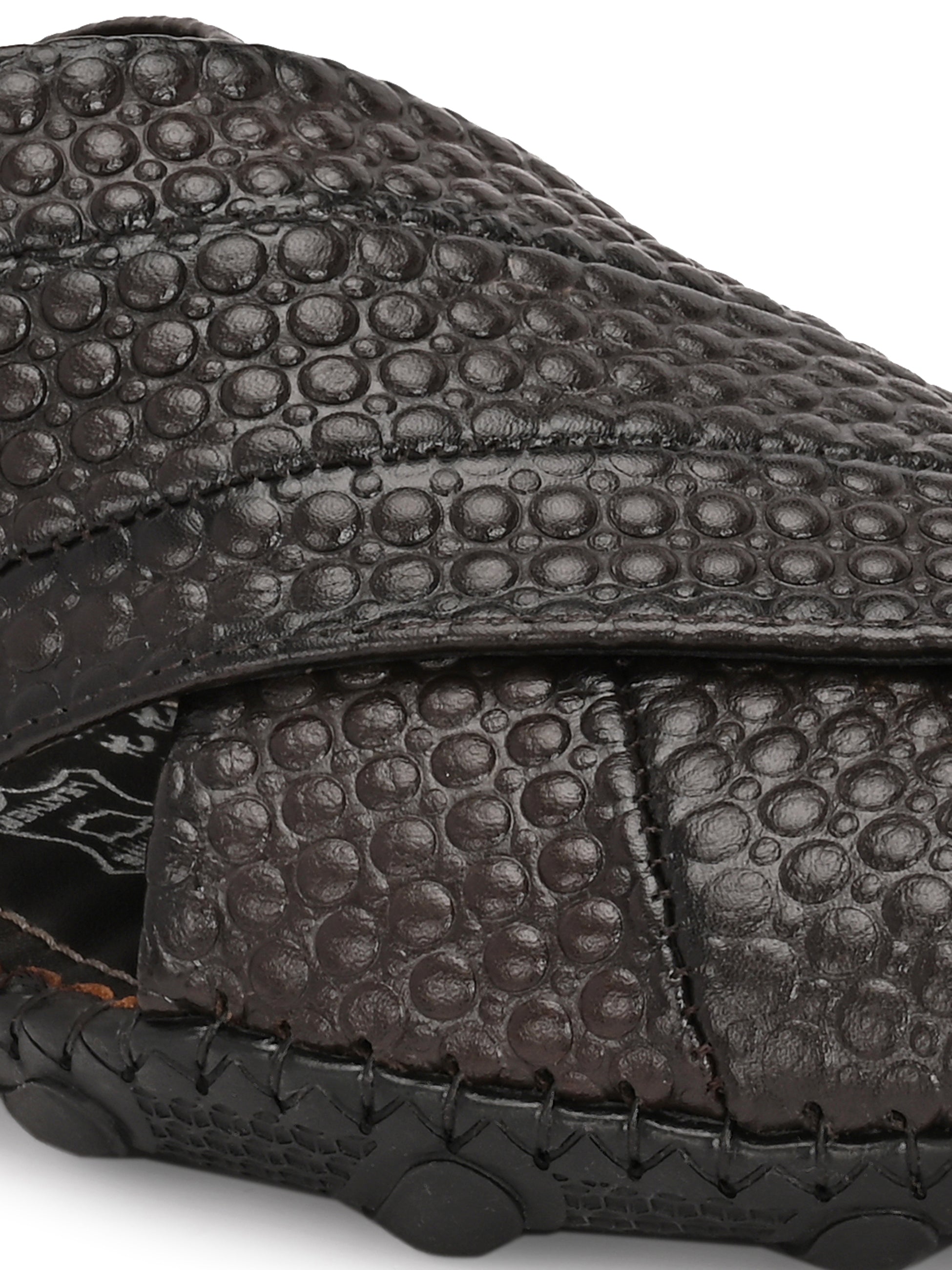 Rayaan Leather Ethnic Cushioned Loafers