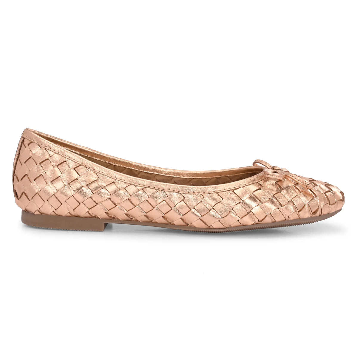 CELINE Premium Leather Weaving Ballerinas