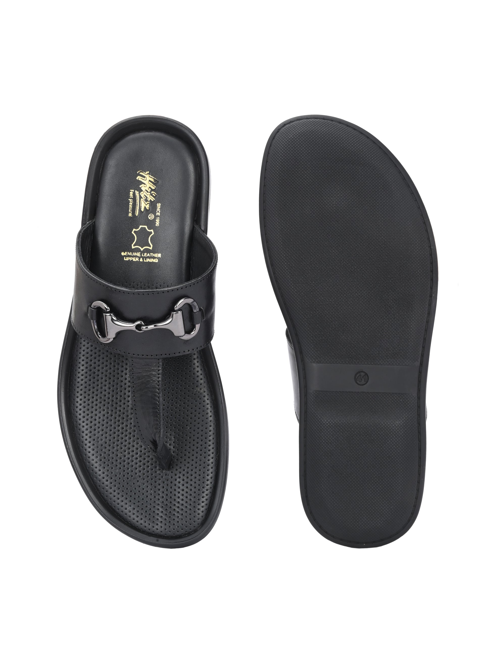 Marcello Leather Cushioned Slippers - The Heels India