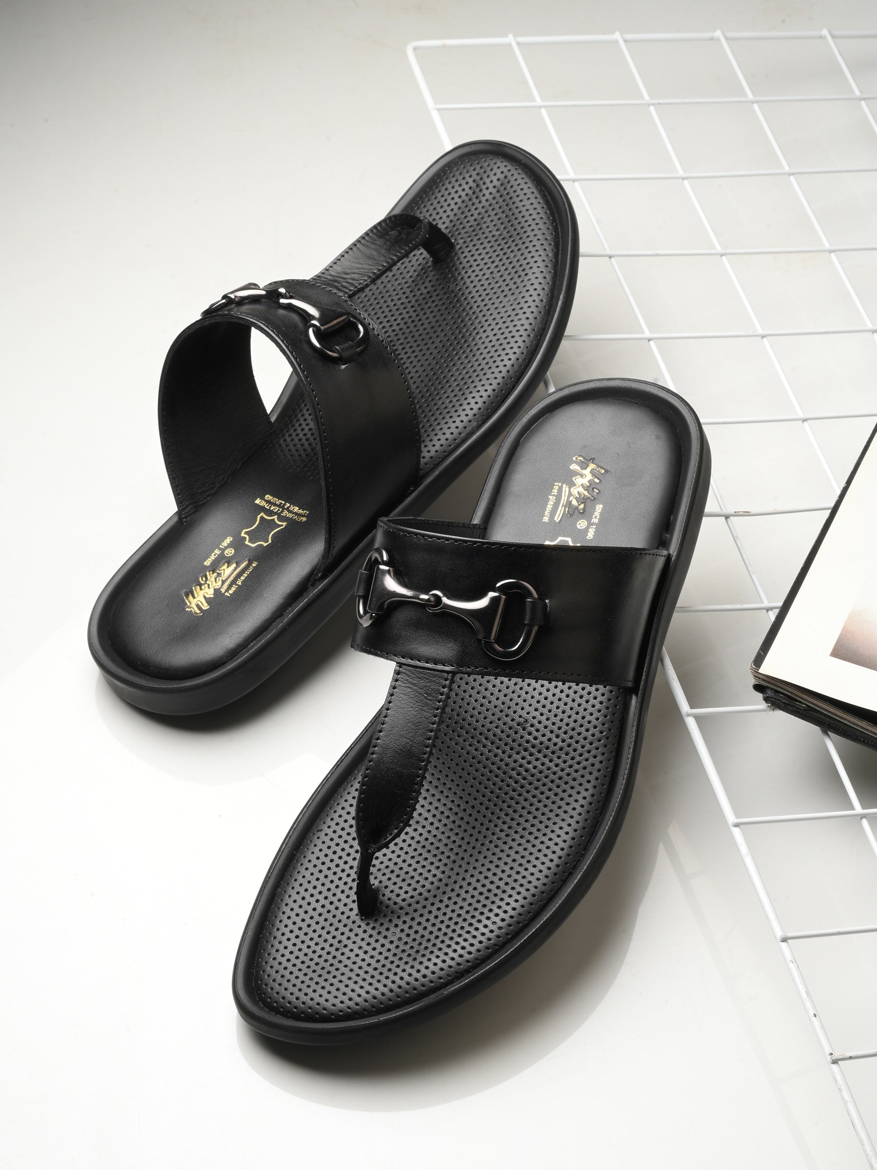 Marcello Leather Cushioned Slippers - The Heels India