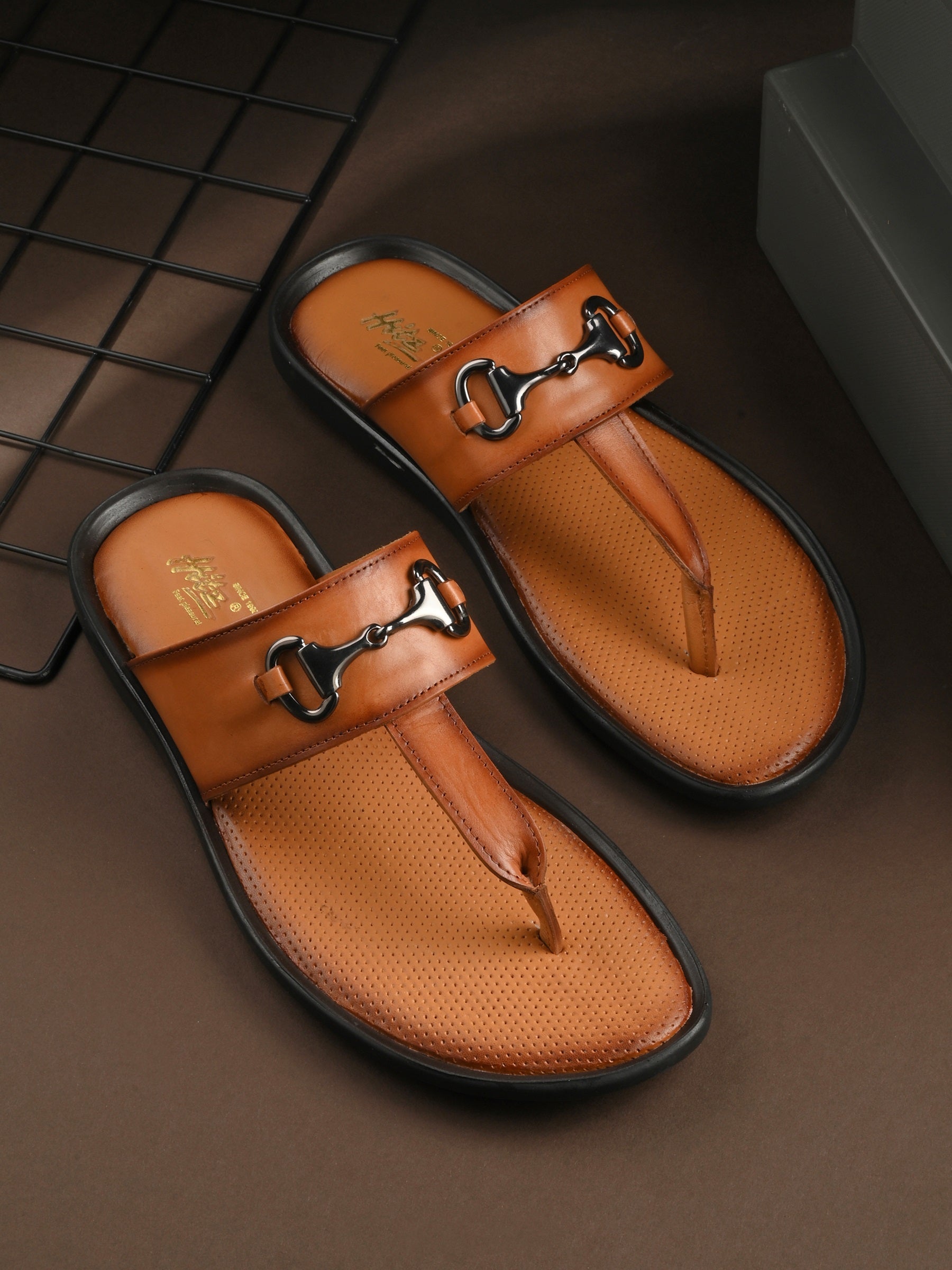 Marcello Leather Cushioned Slippers - The Heels India