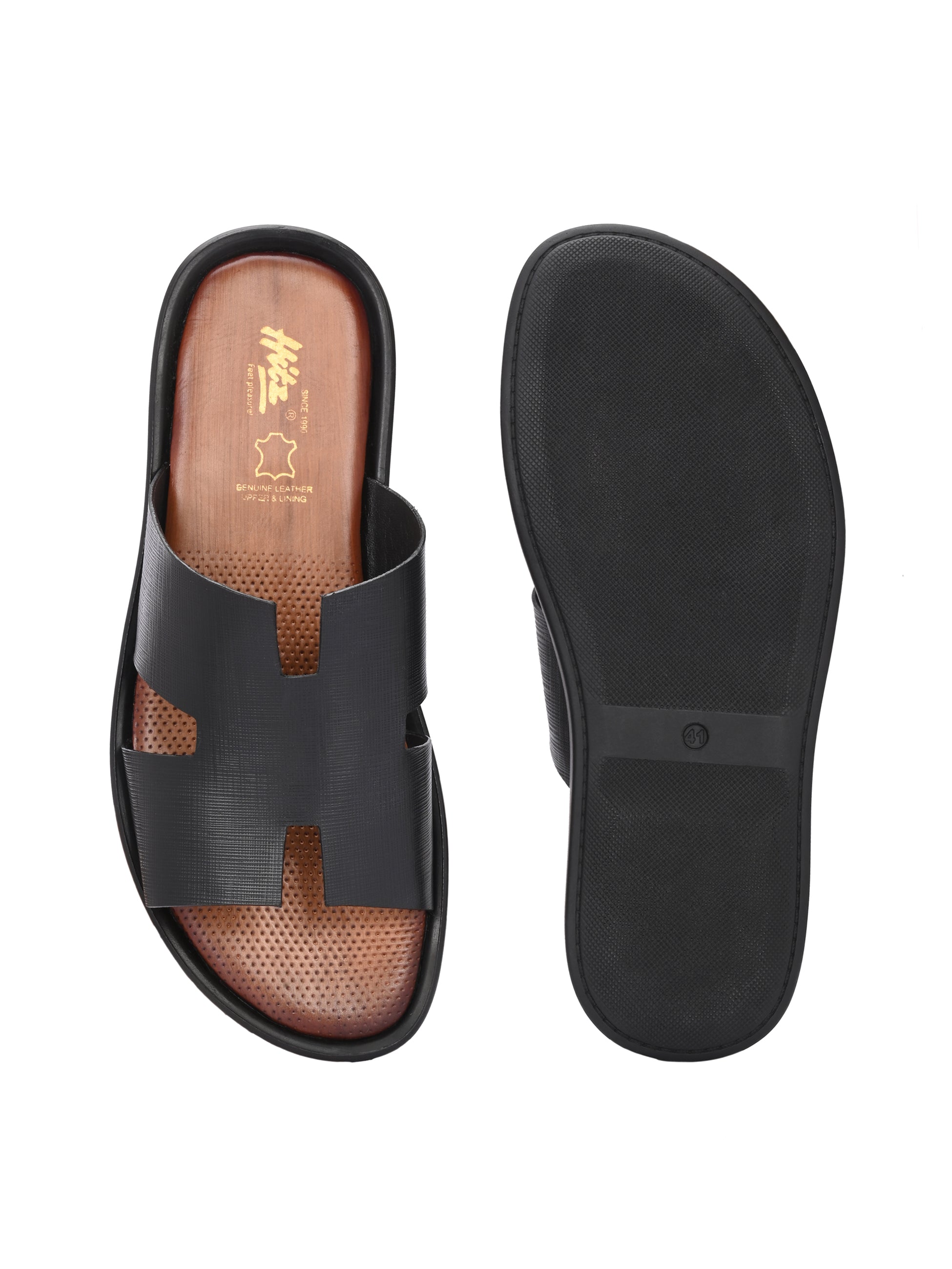 Ottavio Leather Cushioned Slippers - The Heels India