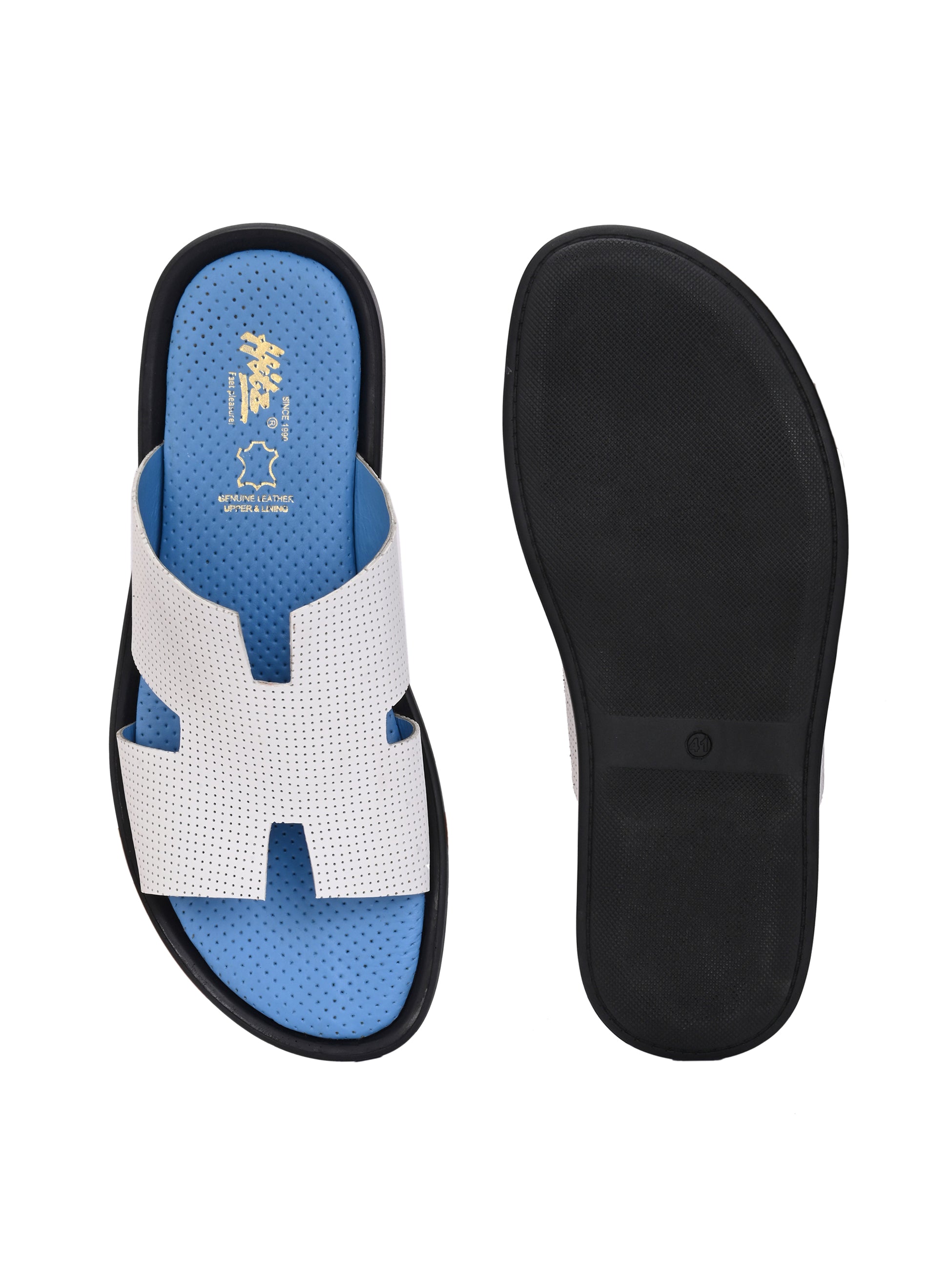 Ottavio Leather Cushioned Slippers - The Heels India