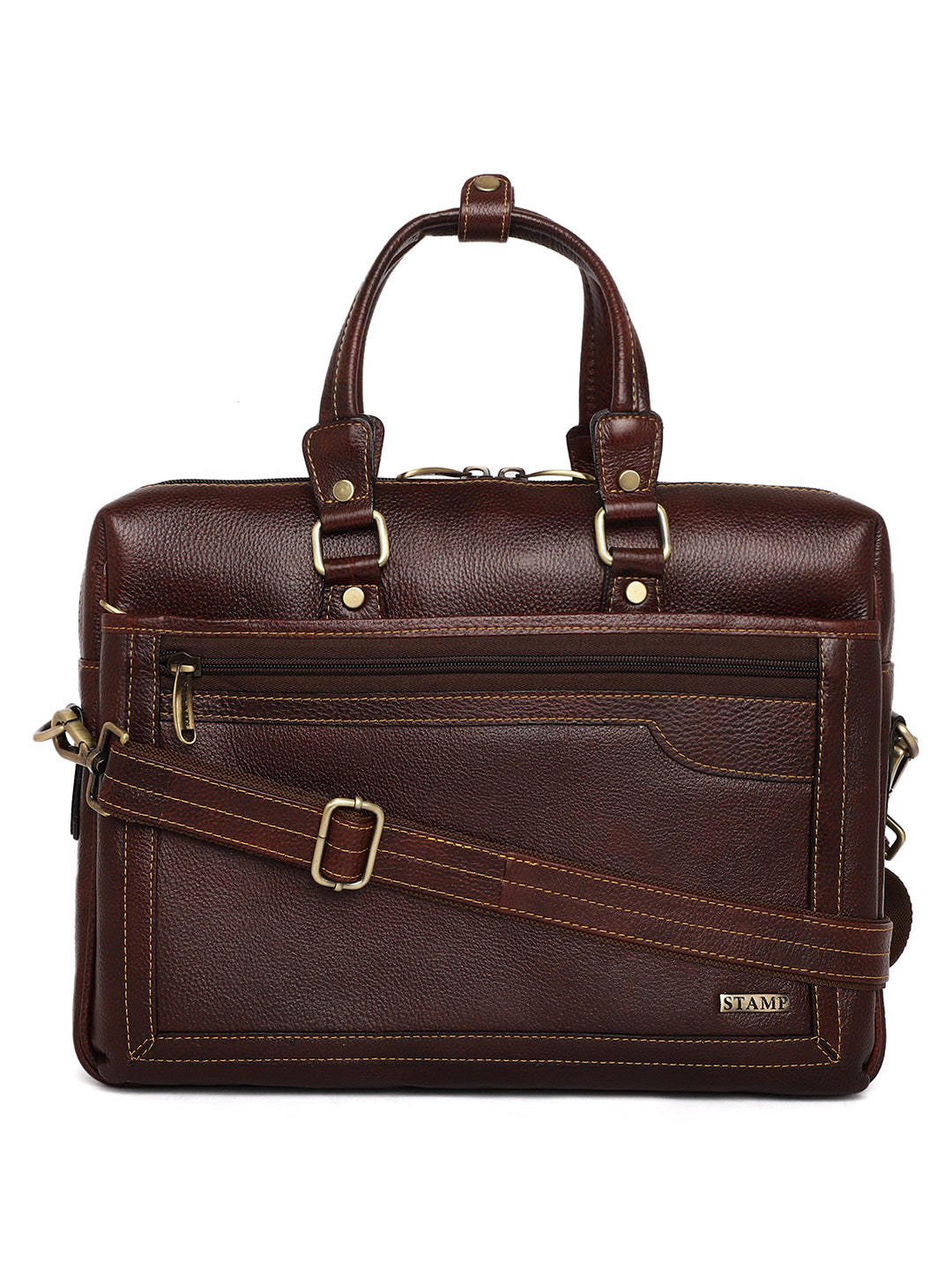Brown Leather Laptop Bags ZP12116