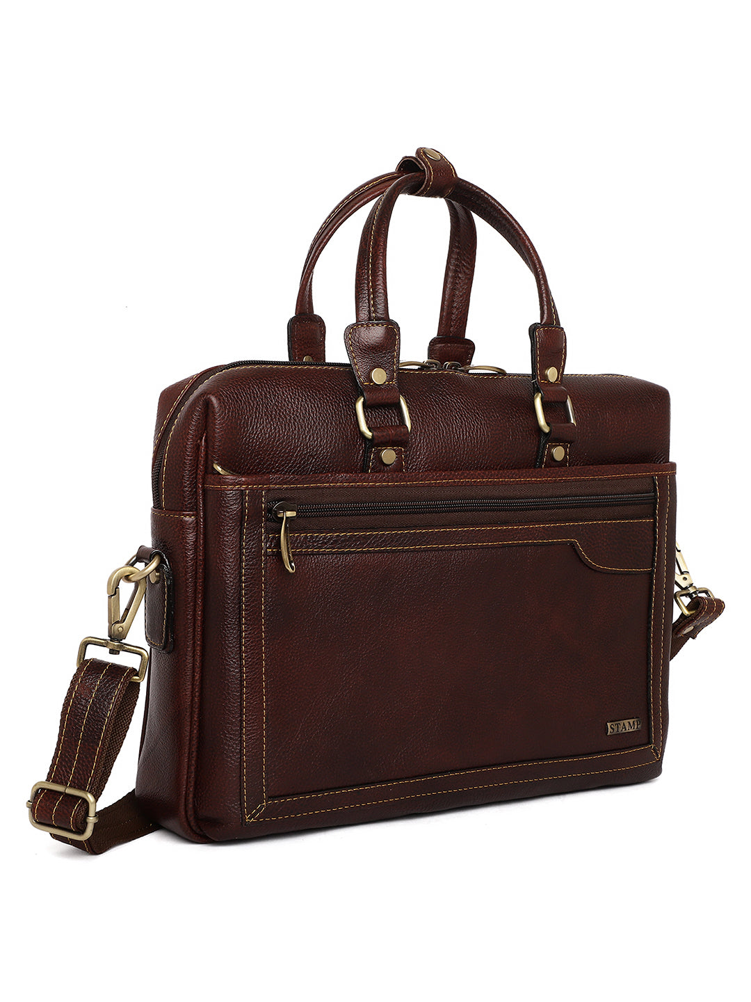 Brown Leather Laptop Bags ZP12116