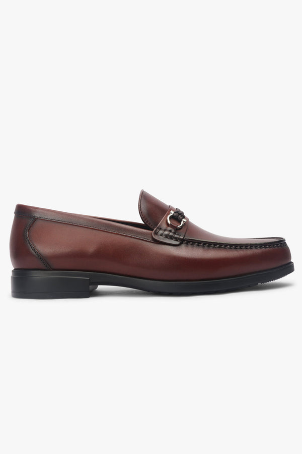 Monarch Brown Leather Formal Loafers