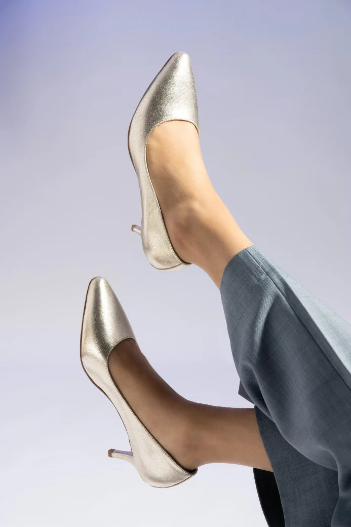 POSH Premium Leather Kitten Heels