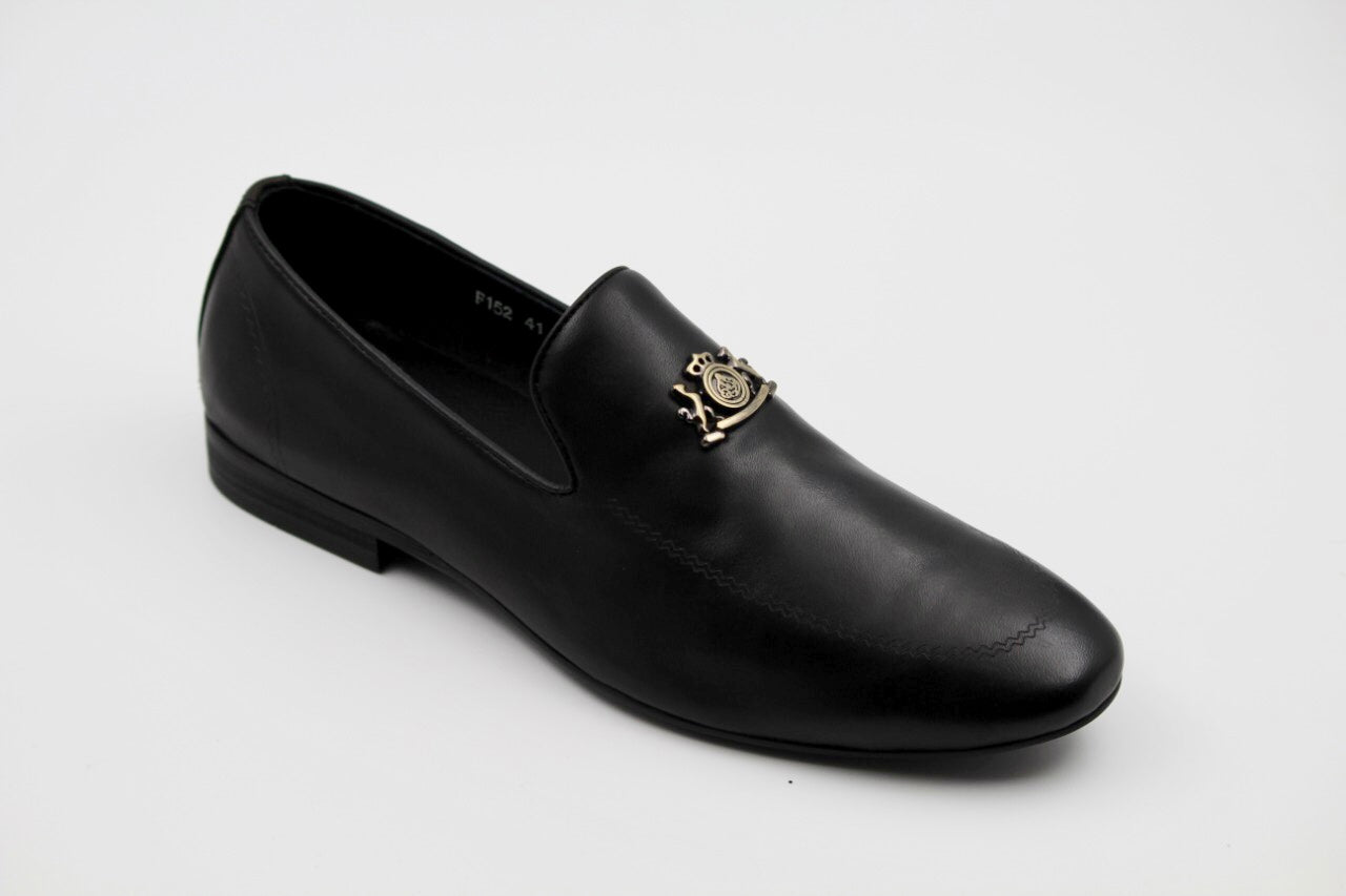 Elliot Black Crown Slip-ons - The Heels India