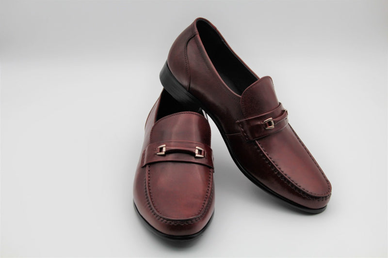 Harold Cherry Formal Buckle Loafers - The Heels India