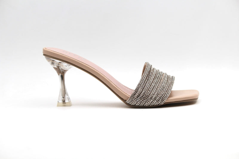 Estelle Mule Transparent Heel
