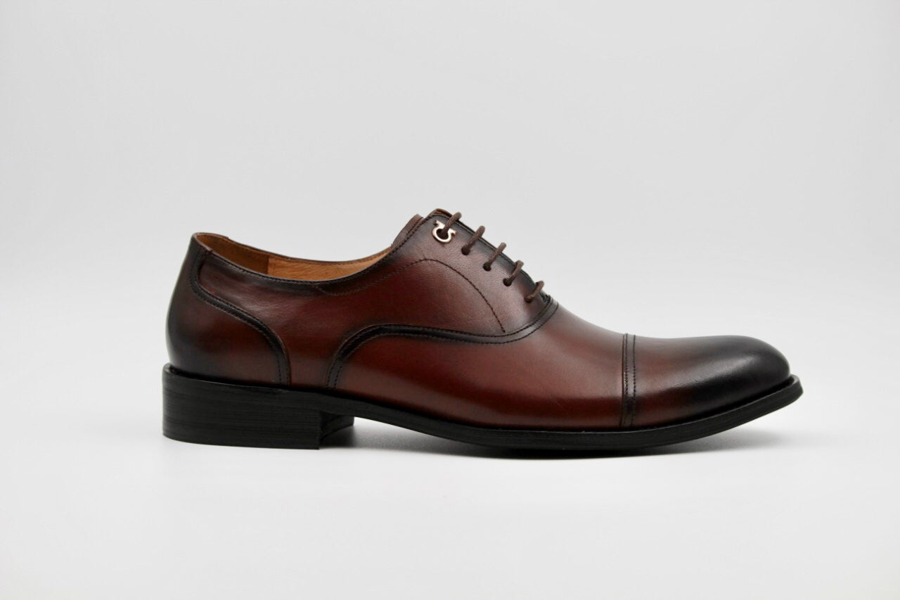 Tabitha Coffee Leather Oxfords - The Heels India