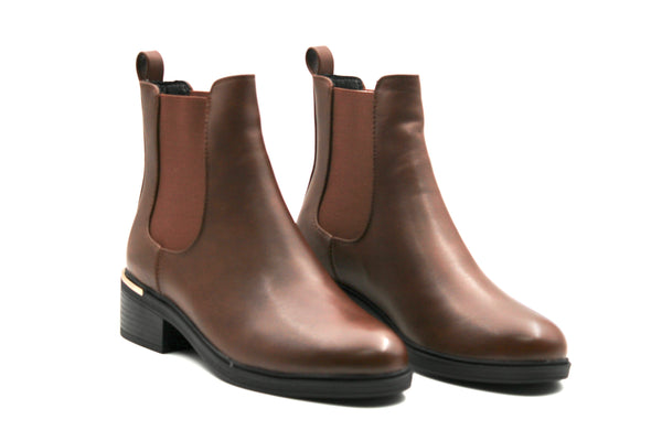 Chelsea Tan Elastic Boots