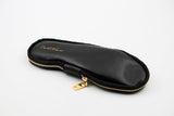 Eloise Black Leather Loafers Sole - The Heels India