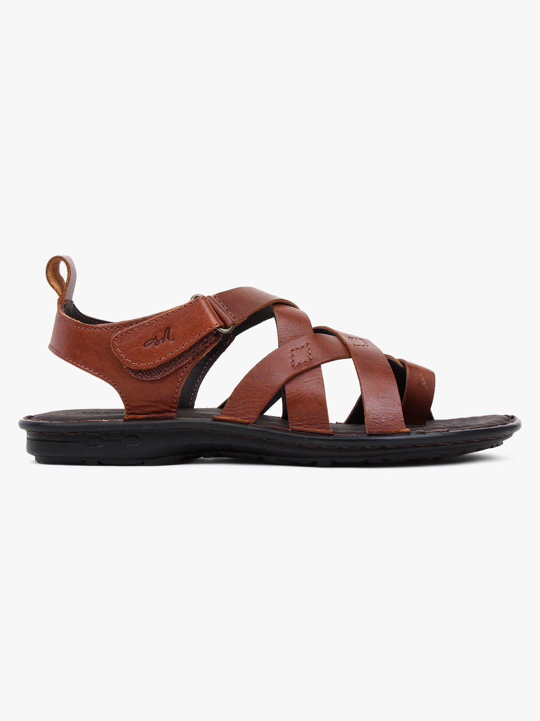 Dalton Brown Leather sandals - The Heels India