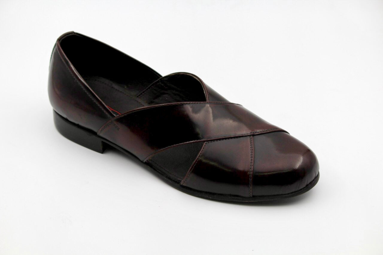 Esme Cherry Leather Sandals - The Heels India