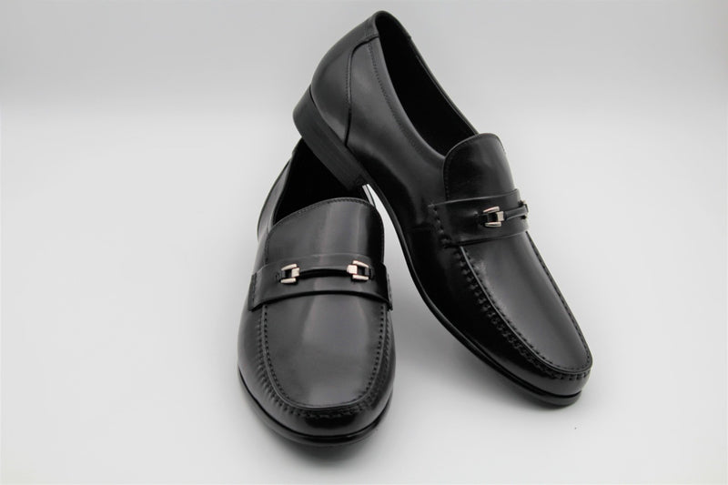 Eugene Black Formal Buckle Loafers - The Heels India