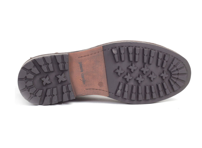 Hudson Cognac Leather Boots - The Heels India