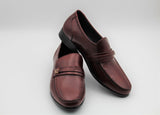 Lawrence Cherry Leather Formal Loafers - The Heels India