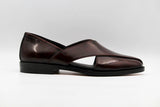 Ophelia Cherry Leather Roman Sandals - The Heels India