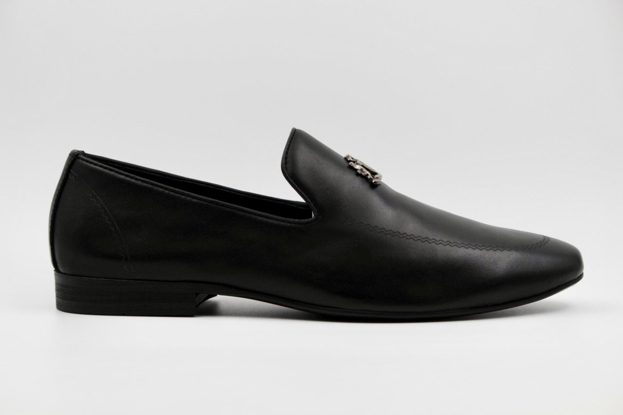 Elliot Black Crown Slip-ons - The Heels India