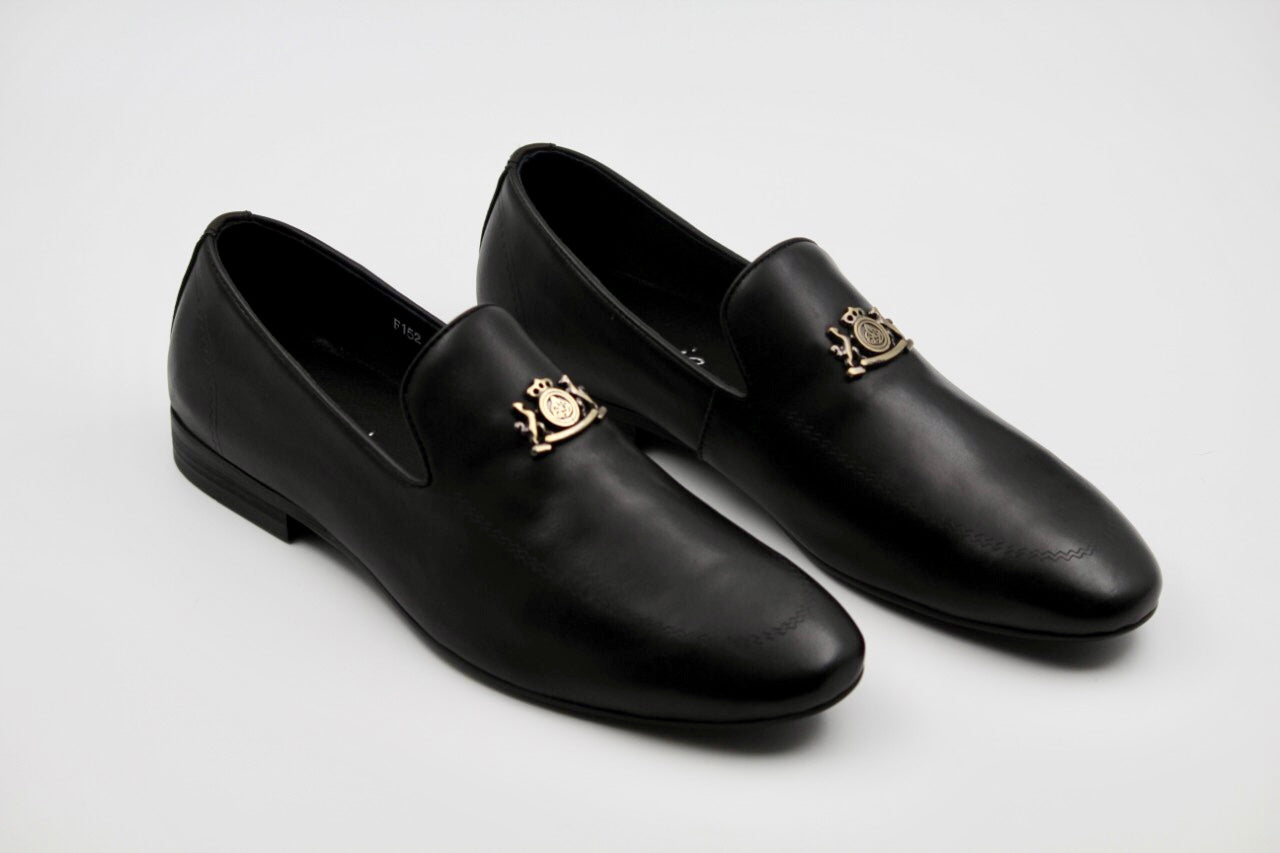 Elliot Black Crown Slip-ons - The Heels India