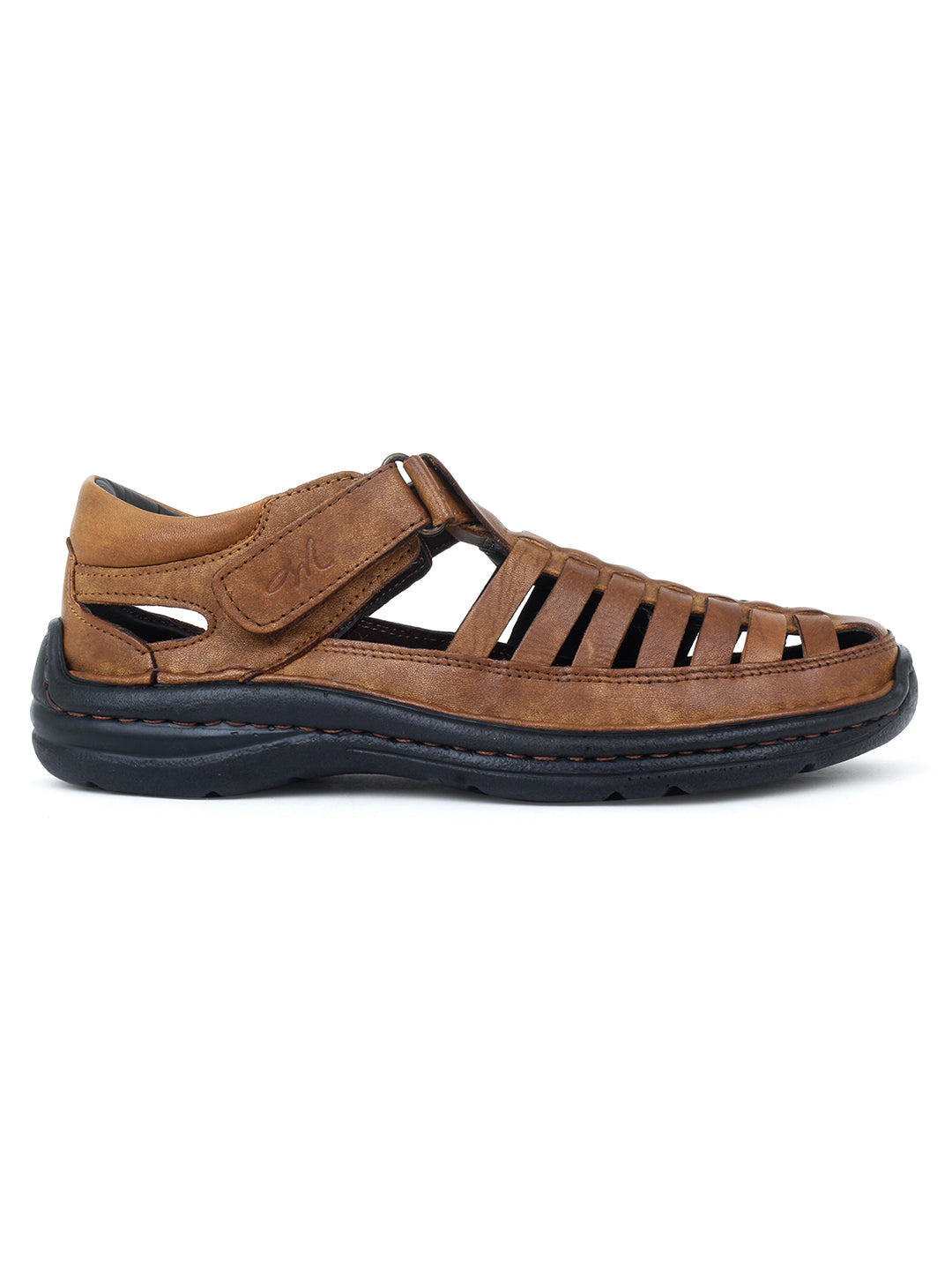 Matteo Tan Leather Sandals - The Heels India