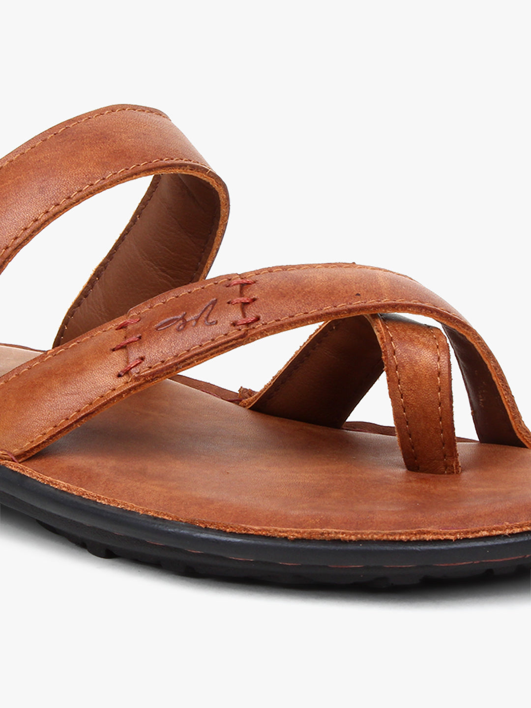 Everett Tan Leather Slippers - The Heels India